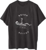 Vintage Shirts for Women Cute Graphic Tee Spring Short Sleeve Tops Oversized Tshirts Teen Aesthetic Clothing - Image 5