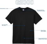 Cotton T-Shirt, Style G2000, Multipack - Image 5