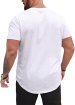 Men's 3XL-8XL Big and Tall T-Shirts Casual Stretch Short-Sleeve Shirts for Men - Image 4