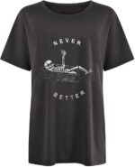 Vintage Shirts for Women Cute Graphic Tee Spring Short Sleeve Tops Oversized Tshirts Teen Aesthetic Clothing - Image 4