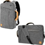 3-in-1 Universal 10 12-inch Covertible Laptop Messenger Shoulder Bag (Grey)