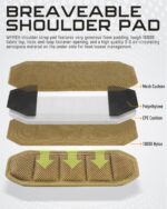 Shoulder Strap Pad for Tactical Pouch, Universal Bag Strap with Detachable Thick Pad Single Shoulder Straps Replacement - Image 2