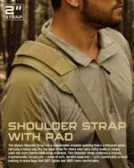Shoulder Strap Pad for Tactical Pouch, Universal Bag Strap with Detachable Thick Pad Single Shoulder Straps Replacement - Image 6